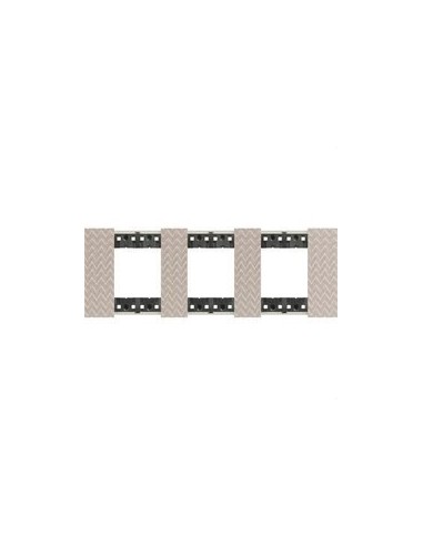 Placa para mecanismo LIVING NOW 2x3 módulos en tecnopolímero con efecto píxel