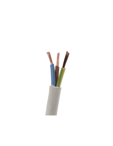 Comprar Manguera de Cable Eléctrico Flexible 3 Hilos 2,5mm 10 Metros Color  Blanco